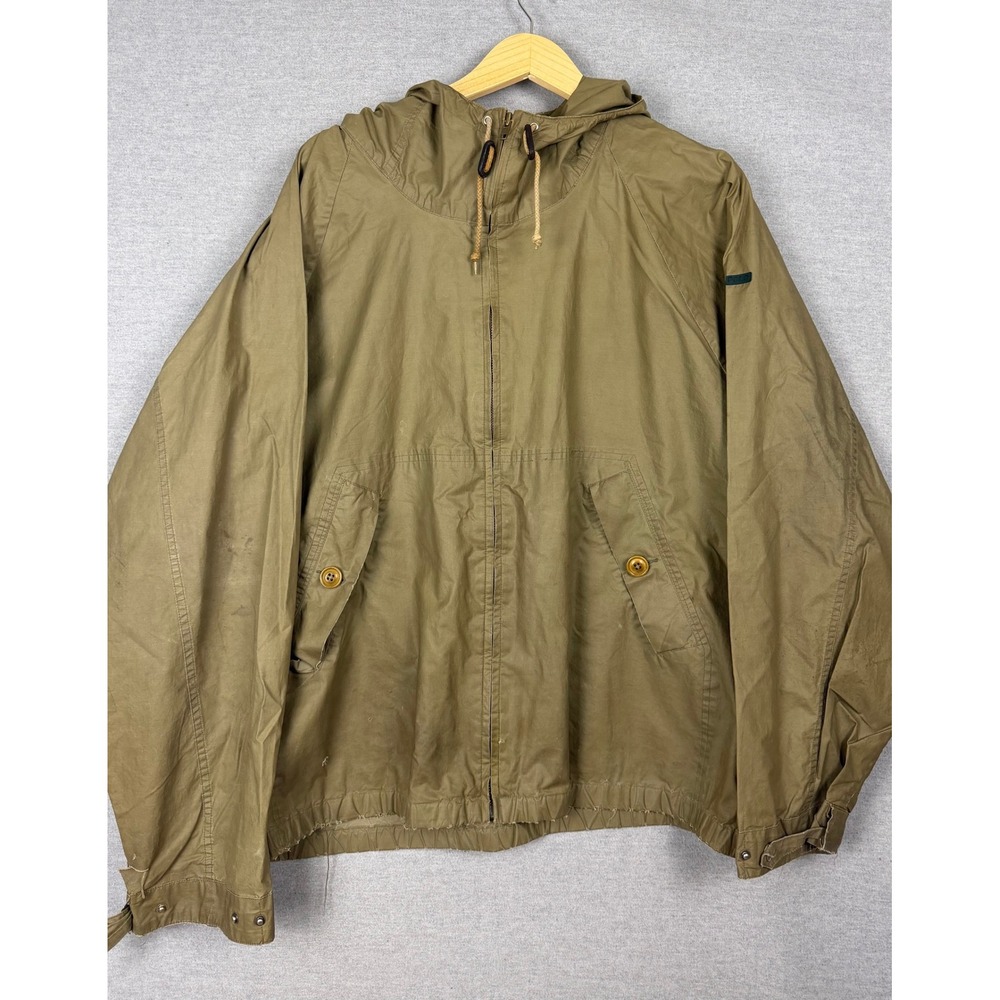 Vintage Polo Country Ralph Lauren Smock Military Jacket Olive XL Cotton